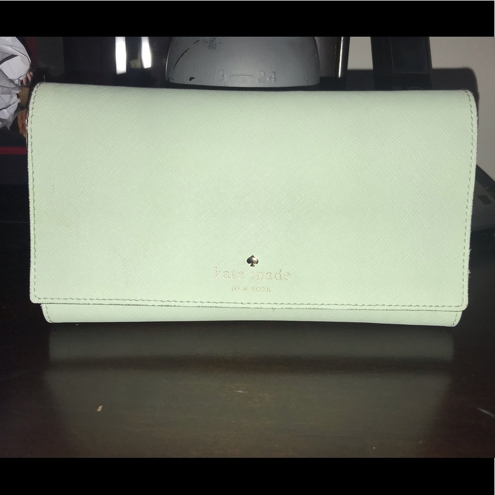 Mint green Kate Spade wallet